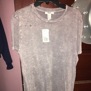 Distressed Faded Purple Tee